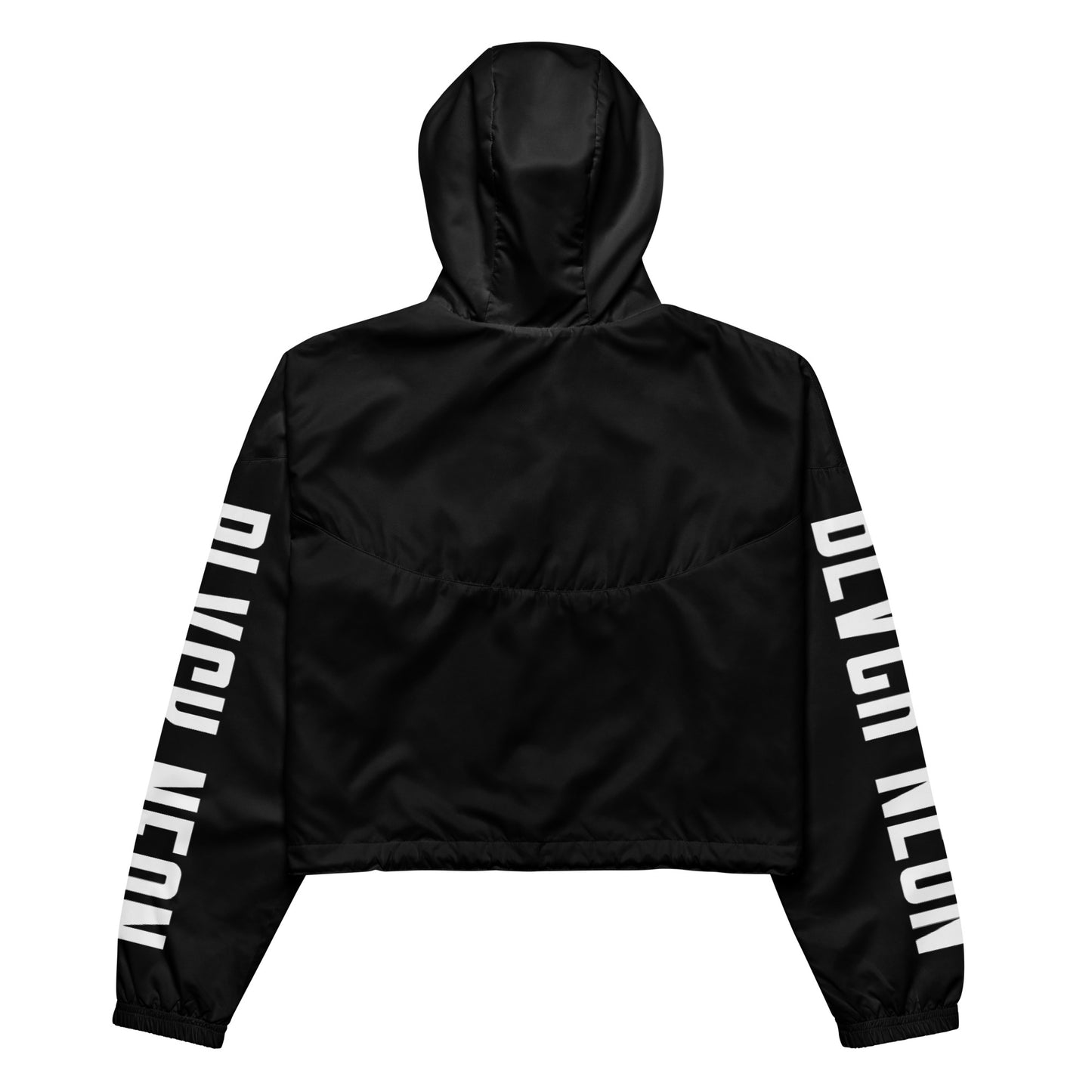 Neonx Women's Cropped Windbreaker (Black)
