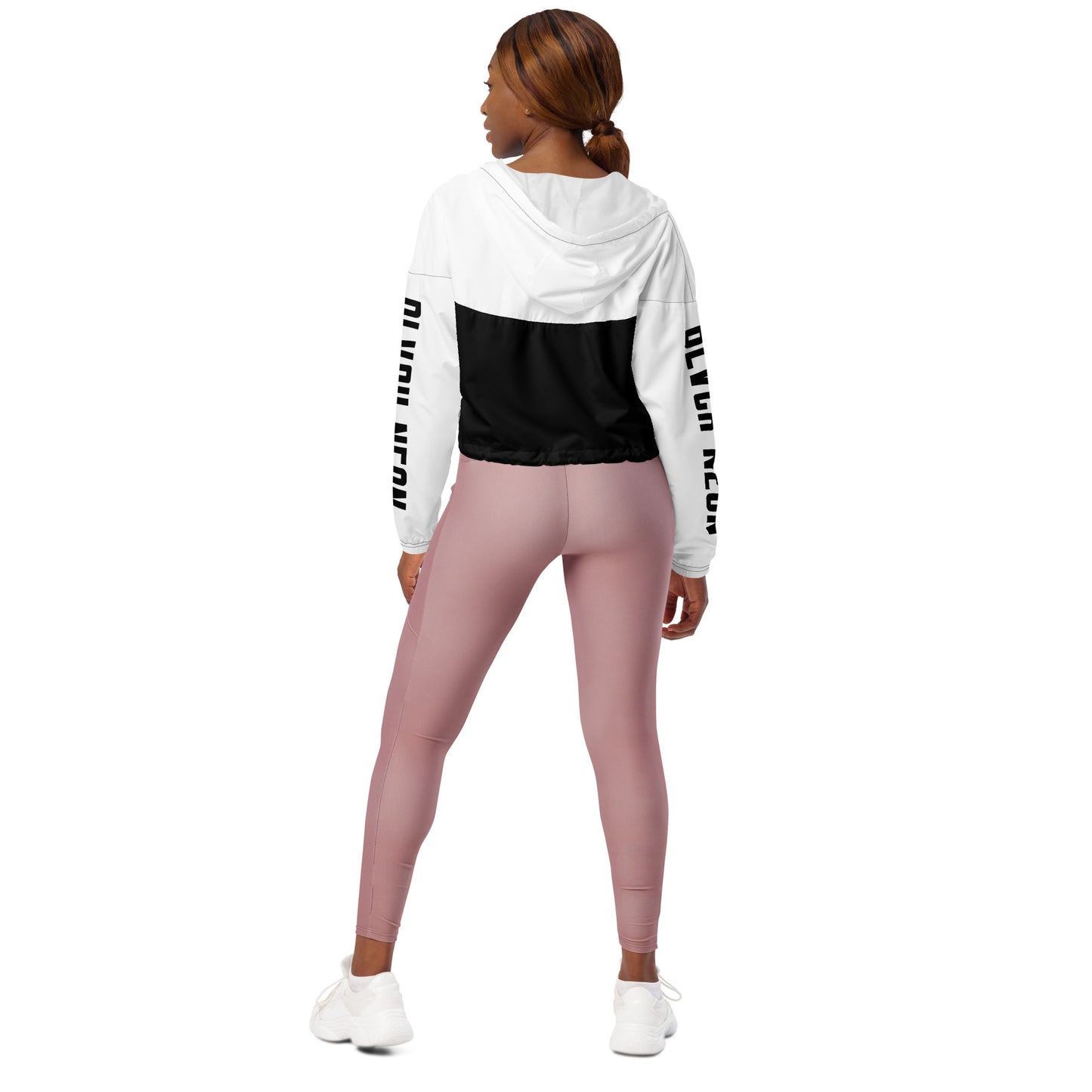 Neonx Women’s Cropped Windbreaker (White)