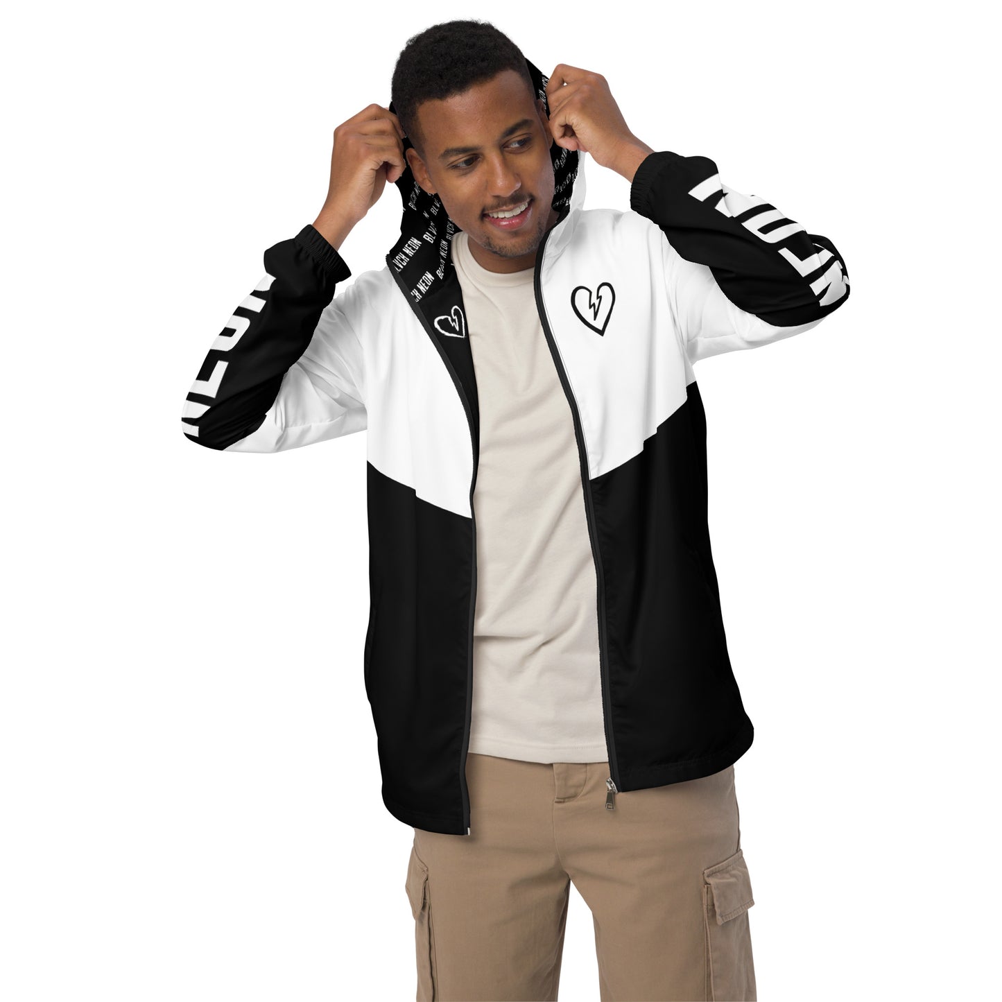 Neonx Unisex Windbreaker (White)