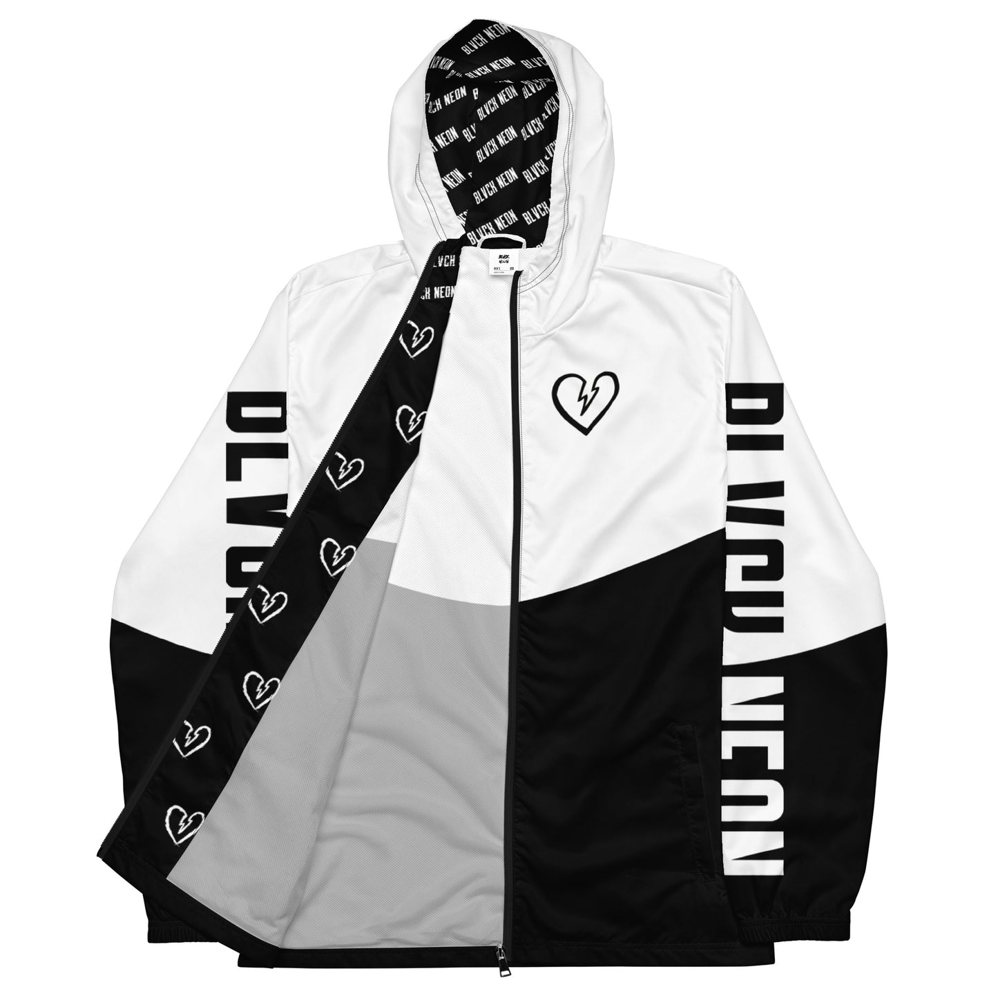 Neonx Unisex Windbreaker (White)