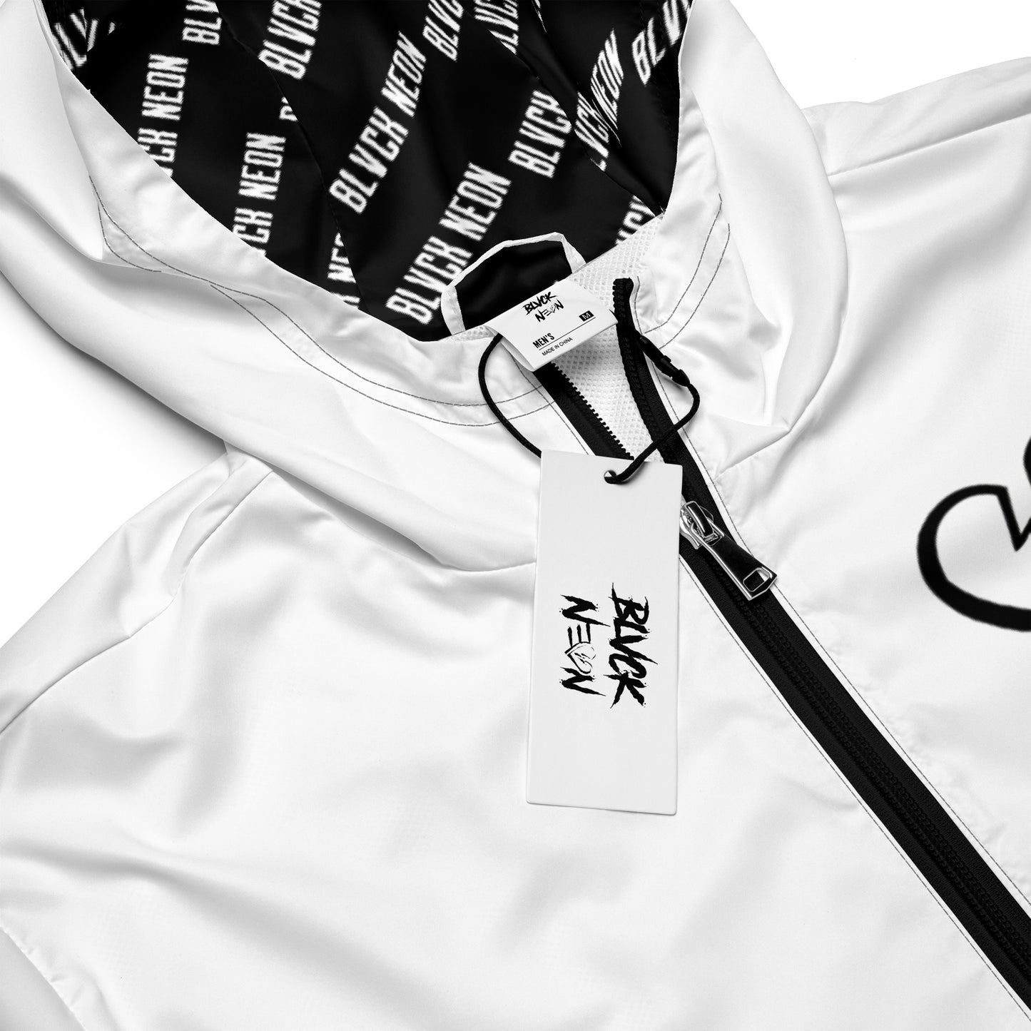 Neonx Unisex Windbreaker (White)