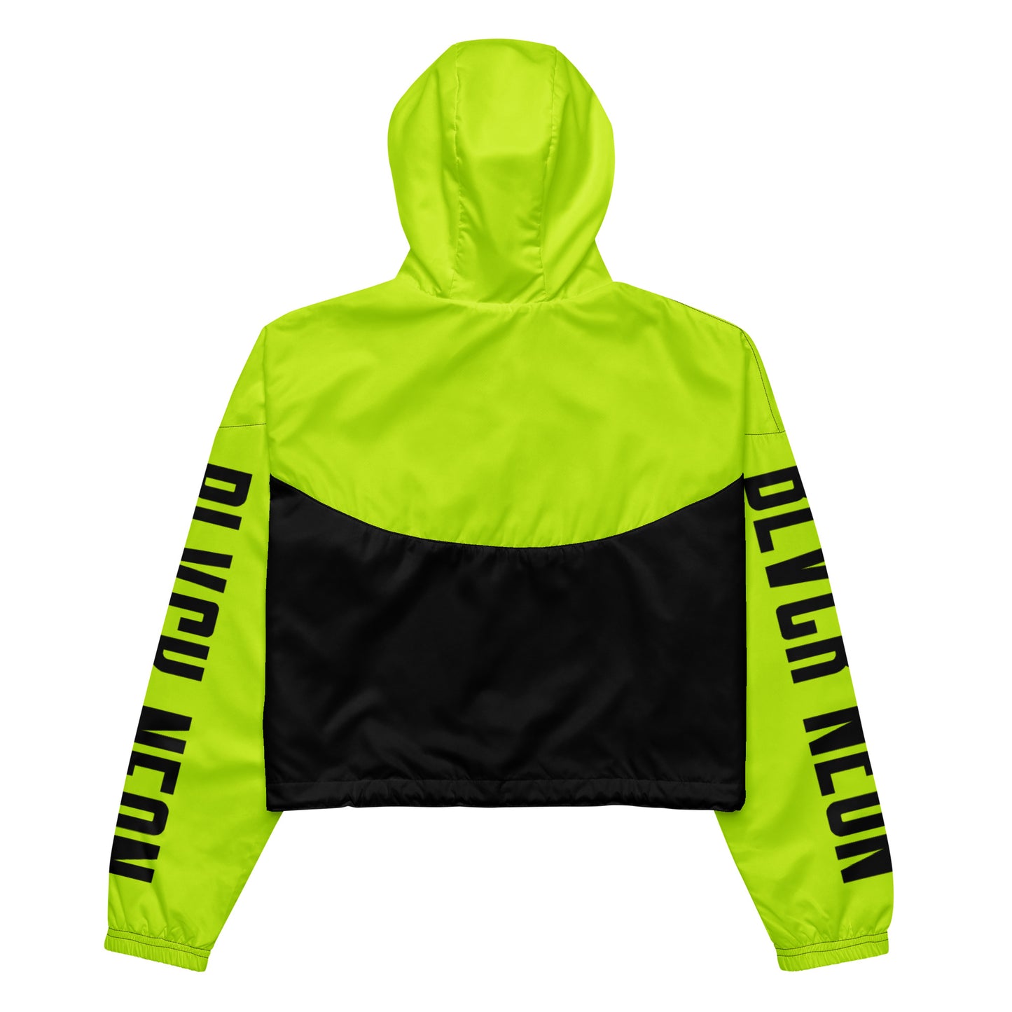 Neonx Women’s Cropped Windbreaker (Highlighter Yellow)