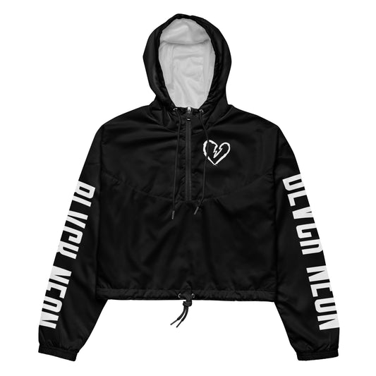 Neonx Women's Cropped Windbreaker (Black)