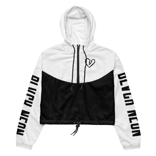 Neonx Women’s Cropped Windbreaker (White)