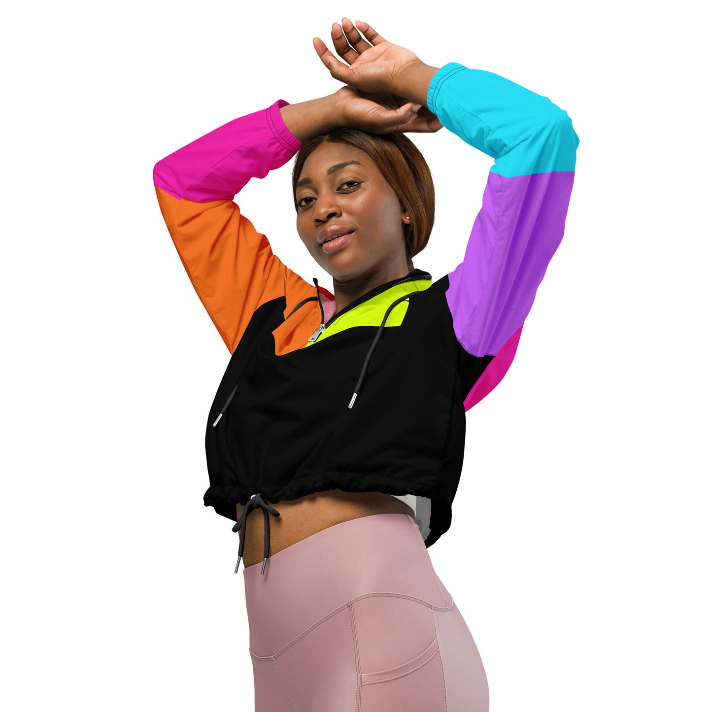 Neonx Women’s Cropped Windbreaker (Multi)